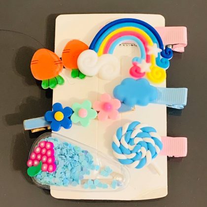 Rainbow candy cartoon hair clip