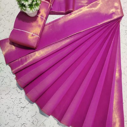 silk plain saree